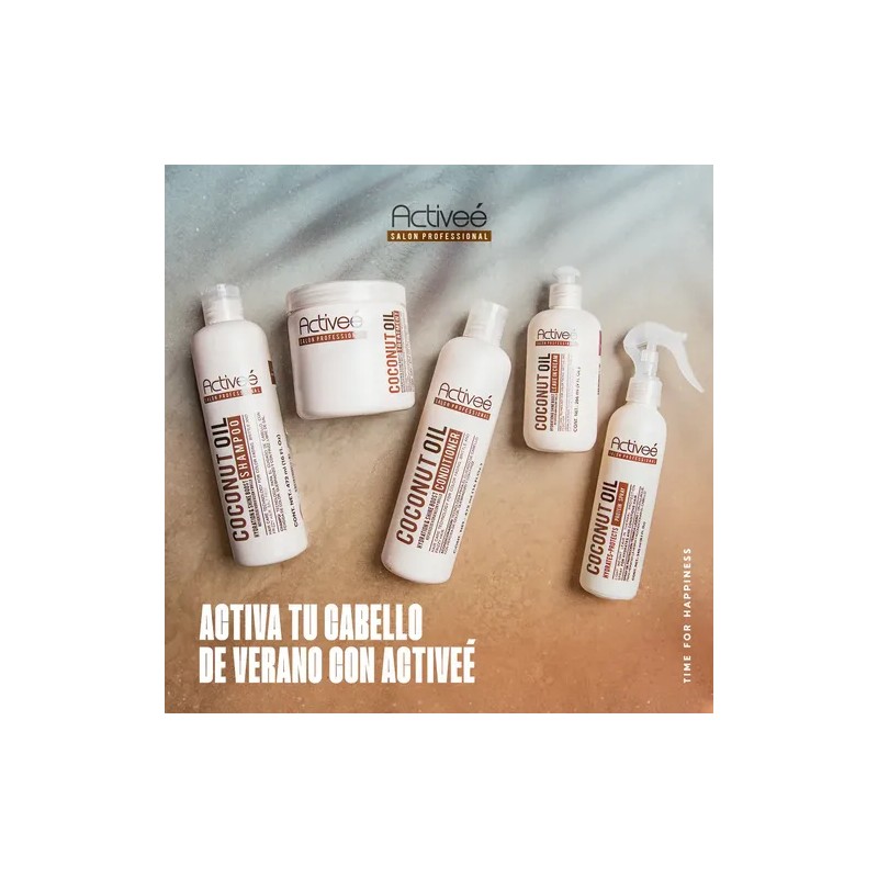 Crema Peinar Coconut Activee Cabello Quebradizo Libre De Sal