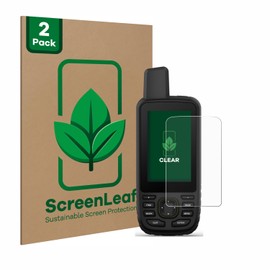 ScreenLeaf (2 Pack Screen Protector compatible with Garmin GPSMAP 67 [sustainable screen protection, clear, anti-scratch]