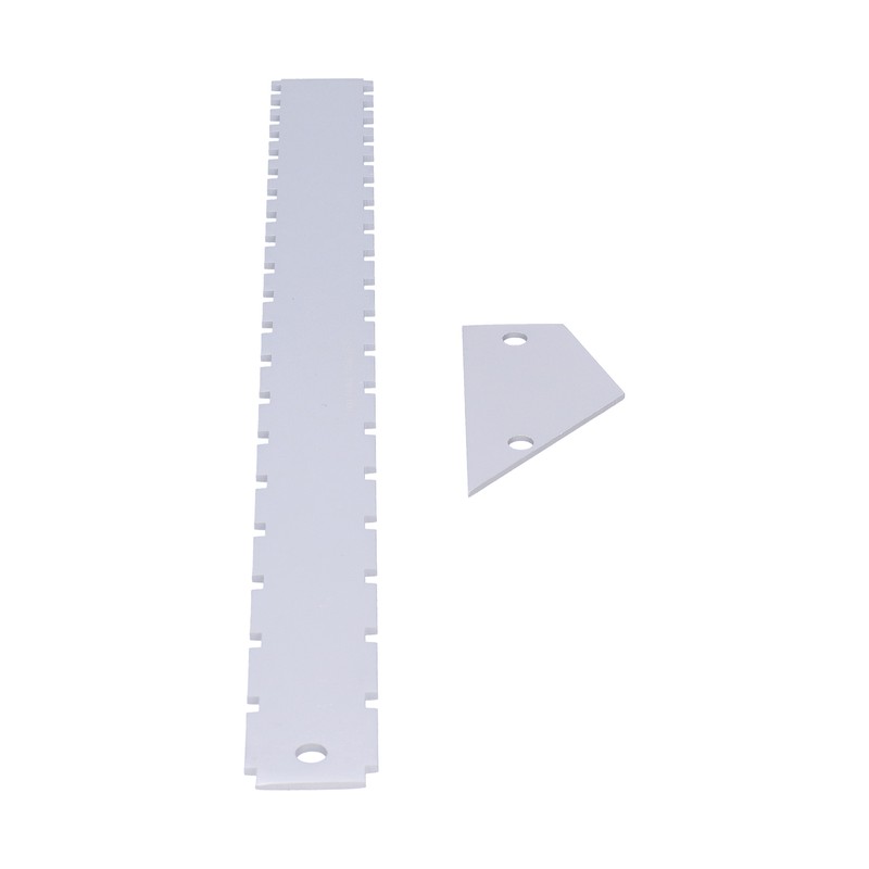 Guitar Measuring Tool Set Silver Aluminum Neck Straight Edge Fret