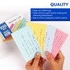 BAZIC 100 Ct. 3" X 5" Ruled Colored Index Card