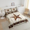 Manfei West Texas Star Comforter Set King Size, Rustic Farmhouse