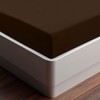 Utopia Bedding Fitted Sheet Double, Brown - Deep Pocket 14