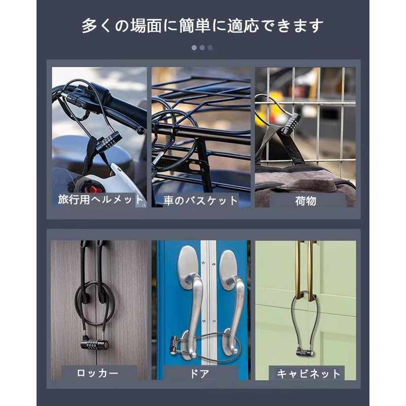 YAVINCOL 3pcs Wire Lock Door Lock Padlock Wire Padlock Dial