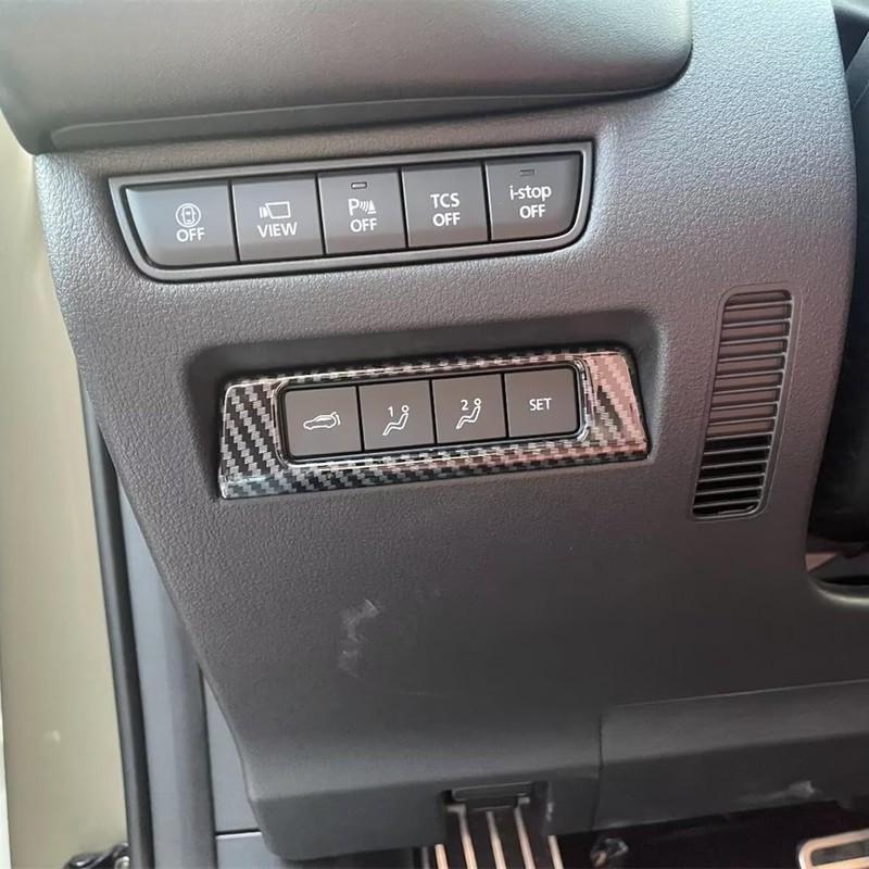ZiWen Carbon Fiber Print Interior Air Vent Outlet Left Console