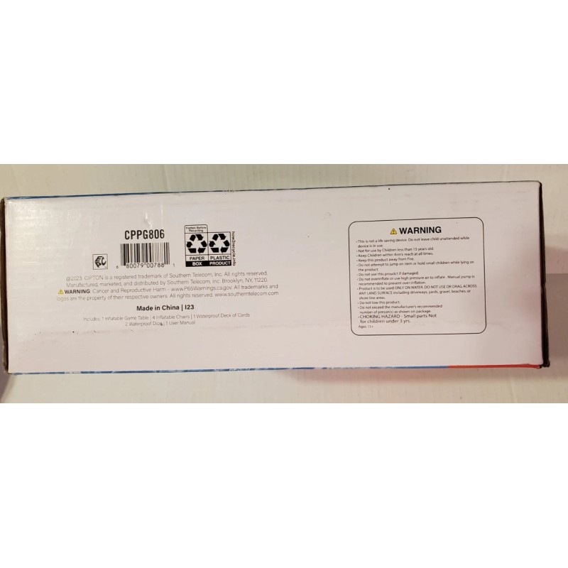 Cipton Floating Inflatable Card Table Set with Seats