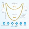 Silvadore 4mm Gold Chain Men Necklace - Real 18k Plated