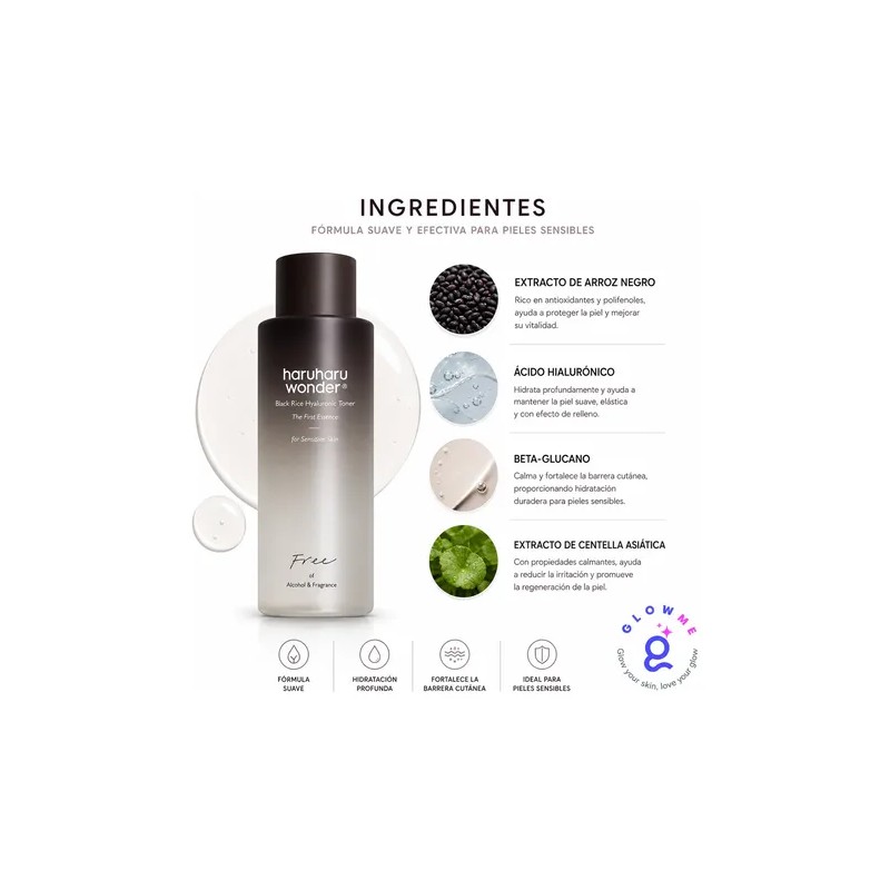 Haruharu Wonder Black Rice Toner 150ml Piel Sensible