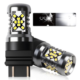 ANYTOP 3157 3156 LED Bulb Reverse Lights White, 500% Brighter 3056 3057 4057 4157 Backup light, DRL, Brake Parking Signal Light, Non-polarity Tail Light Bulb 2016-45LED Upgrade 6000K 2PCS