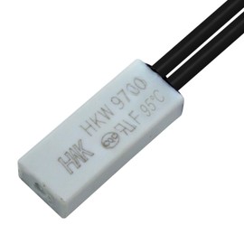 Thermal Switch 95°C Contact 250V 5A Cable Temperature Switch Thermostat Bimetal Thermal Protection