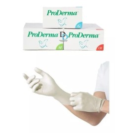 UniSeal Guante Proderma Latex Uniseal Talla Mediana 100 Pz