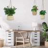 alma home 3 x Hanging Flower Pot, Hanging Baskets Set,