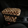 Fluffy Car Armrest Cover with Side Pockets – Plush Fuzzy