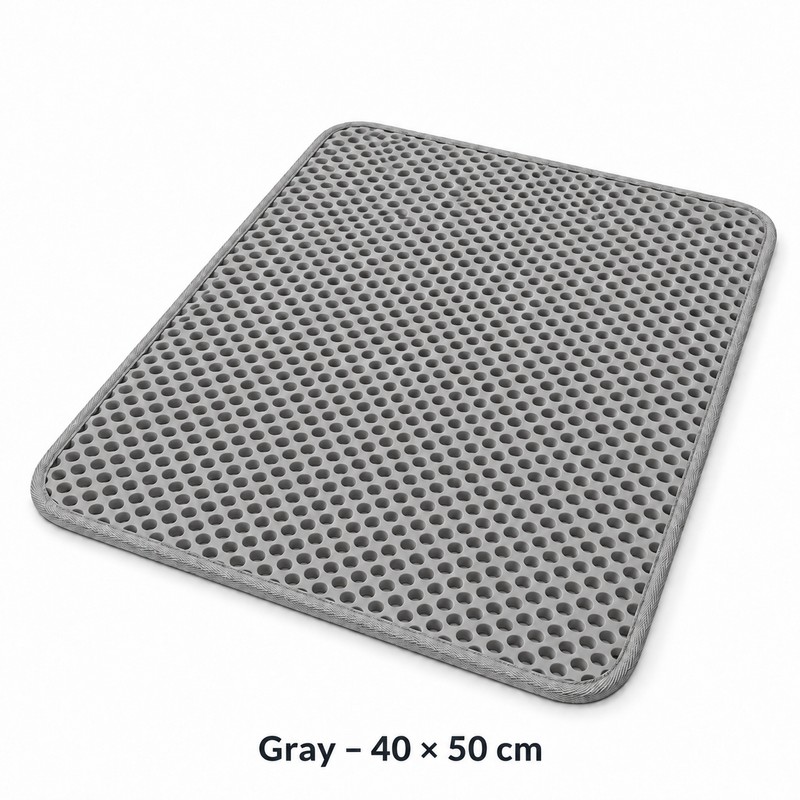 Double-Layer Cat Litter Mat for Indoor Cats – Waterproof Non-Slip