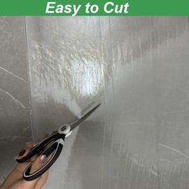 Clear Polycarbonate Roofing Sheet, Plastic UV Resistant Greenhouse Shed Canopy, Transparent Insulation Day Lighting Panels, Easy Cut Covering Panel for Outdoor Gardening (Clear, 6.56ft x3.2ft)