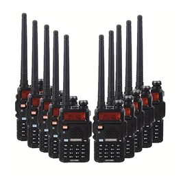 BAOFENG 5W/8W UV-5R Dual Band Two Way Ham Radio Transceiver, Portable Handheld Supports CHIRP Walkie Talkie - Color: Black, Specification: 5W