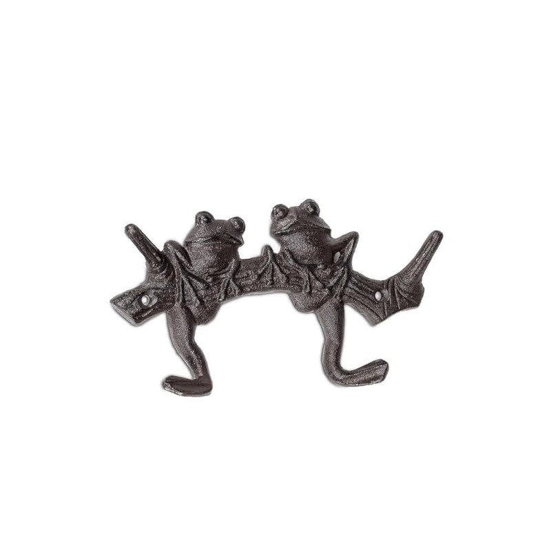 Abbott Collection Frogs on Branch Decorative Double Wall Hook -