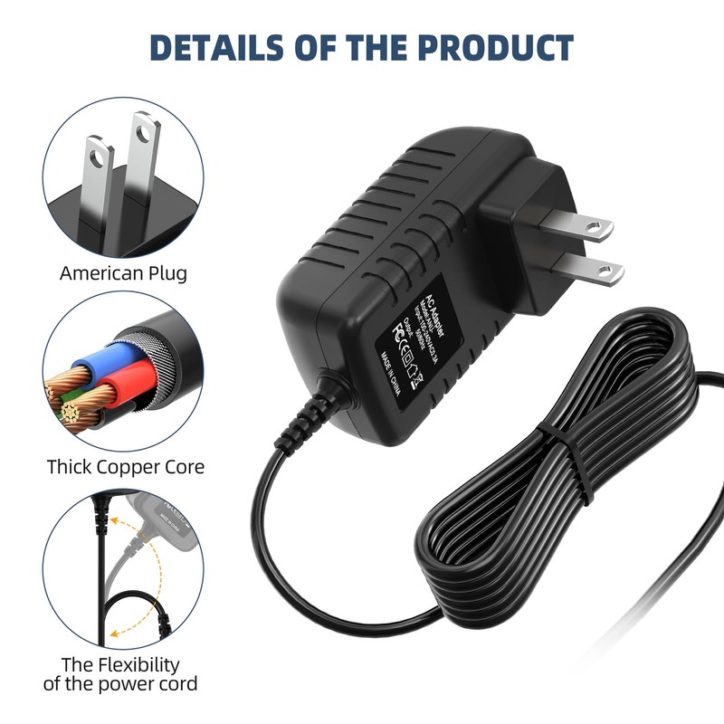 XMHEIRD 9V 1A AC DC Adapter Charger for NuX AS-4
