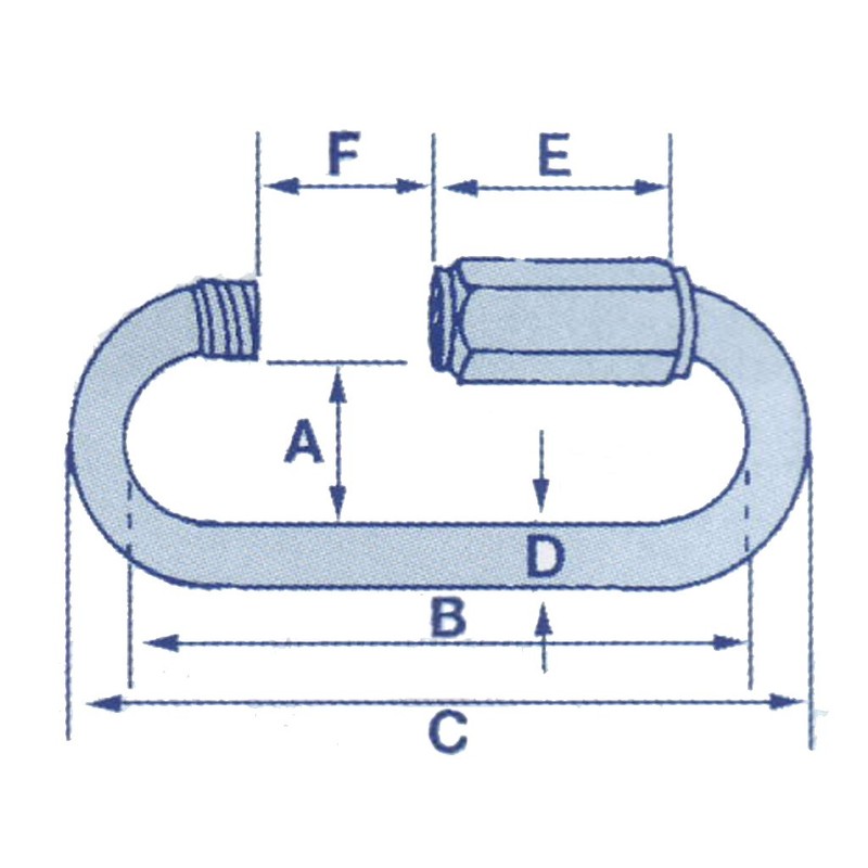 Quick Link Stainless Steel 4MM (Marine Repair Rope)