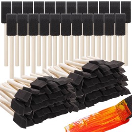 240 Pcs Foam Paint Brushes, 1 Inch Foam Brush for Painting, Bulk Sponge Brushes with Wood Handles, Foam Art Paintbrushes Set for Staining, Varnishing, Finishing, Touchup and DIY Craft Projects