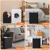 GARPROVM Double Laundry Hamper with Lid 150L Large Laundry Basket