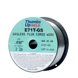 Non-gas welding wire gasless flux cored wire dia. 030 inch 2-lb-spool carbon steel mig wire Thumbsupweld