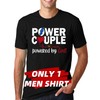 SUWATOIN Christian Couples Matching Shirt Power Couple Tee Tops Valentines