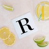 Alphabet Initial Letter Glass Drinks Coaster Mat Gift