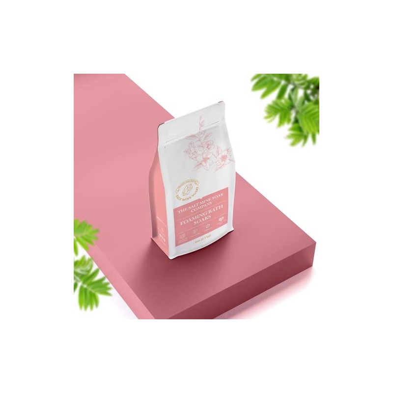 Grapefruit Foaming Fine Grain (.3mm) Bath Salt Soak 5 lbs