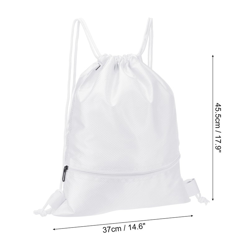 [PATIKIL] Drawstring Backpack Bag Gym Bag String Backpack with Zip