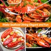 Seafood Crab Crackers and Tools, 21 Pcs Crab Leg Crackers