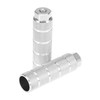 X AUTOHAUX Pair Stripe Cylinder Axle Foot Pegs for BMX