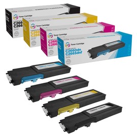 LD LD Products Compatible 593 Replacements for Dell C2660dn & C2665dnf High Yield Printer Toner Cartridges (1 Black 593-BBBU, 1 Cyan 593-BBBT, 1 Magenta 593-BBBS, 1 Yellow, 593-BBBR, 4-Pack)