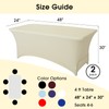 Hanbertti 2 Pack Spandex Table Covers Stretchable Tablecloth Universal Rectangular