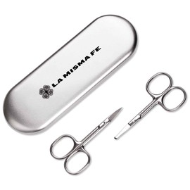 Beauty Scissors Set Eyebrow Scissors Nose Hair Removal Beard Scissors Men - 2 Pieces Sharp, Small, Polished Stainless Steel