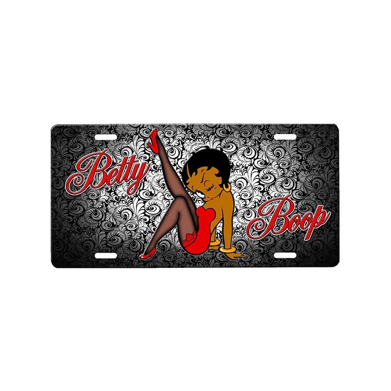 Novelty Vanity Plate Metal Sign with Custom Background Options
