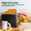 BELLA 4-Slice Toaster - Auto Shut Off, Extra Wide Slots,