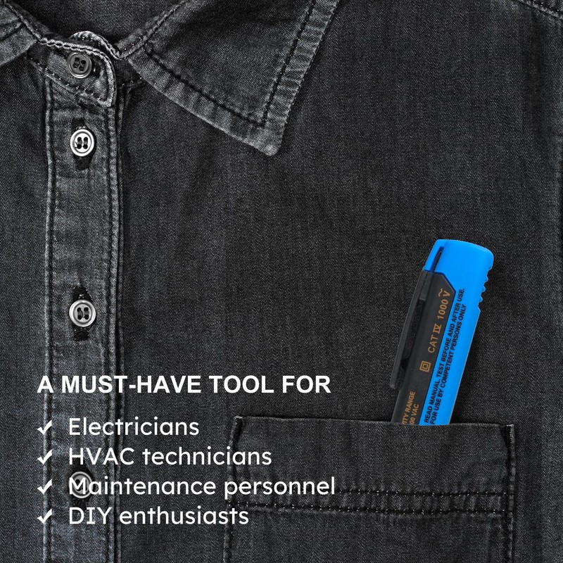 Non-Contact Voltage Tester Pen – Accurate AC Voltage Detection with