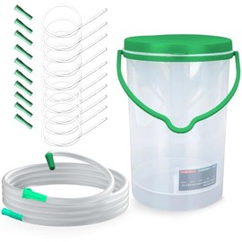 Rectal Unisex Adultos para Lavar, Ducha Anal, 1200ml Cubeta De Café Unisex con 10 manguera de repuesto transparentes, Fácil de Usar