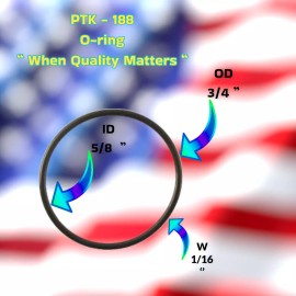 LIBERTY SEALS GMX600D PTFE Bearing Washer (5-Pack PTK-188 + LUBE TUBE)  - For Hayward®