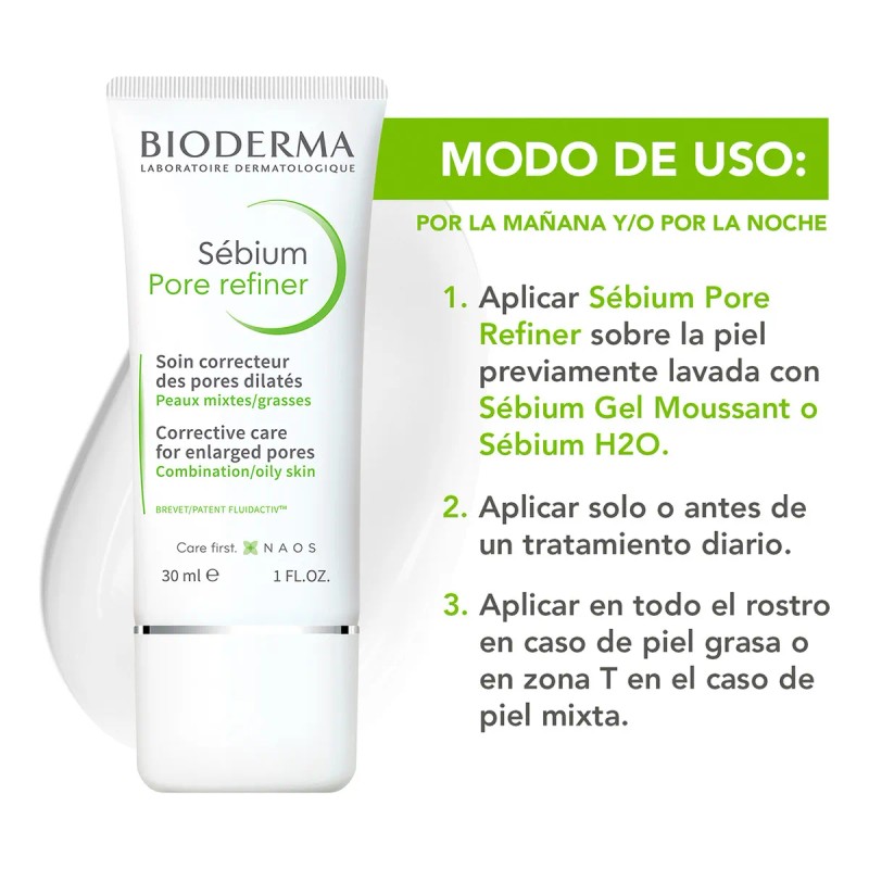 Bioderma Sébium Pore Refiner Corrector de Poros, Piel Mixta a