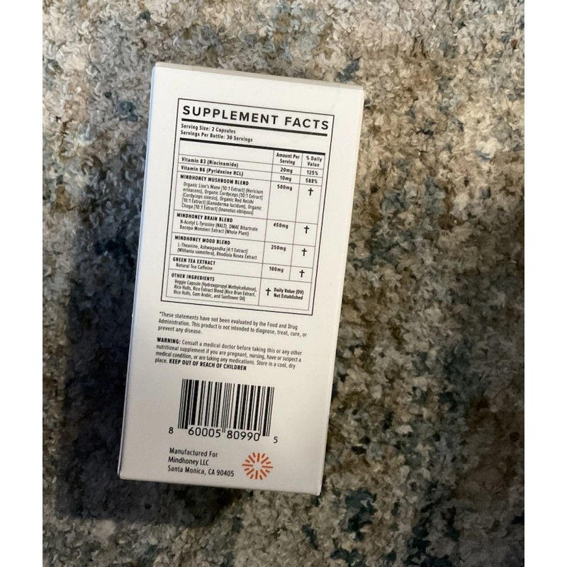 Mindhoney Dose, Adaptogenic Nootropic, 60 Capsules Exp. 08/2026