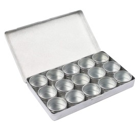1.5" Aluminum Hobby Storage Container Set 15 Piece