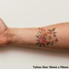 Large 'Variety of Flowers ' Temporary Tattoo (TO00073031)
