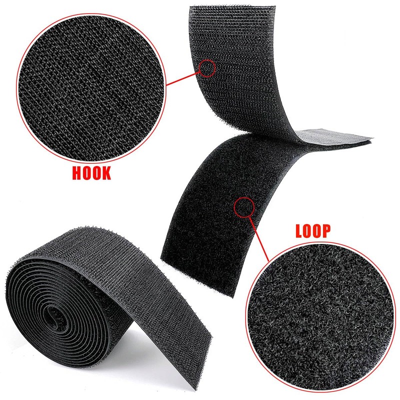 2'' Sew On Hook and Loop Strips, Non-Adhesive, Interlocking Tape,