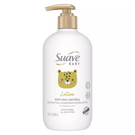 Suave Baby Baby Lotion 100% Natural Coconut Oil, Chamomile, Shea Butter, 13.5 oz