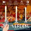 Verdenu 10 Pack Christmas Window Candles with Timer Remote, Battery
