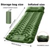Camping Sleeping Pad,10cm Thick Sleeping Air Mattress with Pillow,Self Inflating