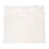 DMiotech 20"x20" White Faux Fur Square Fabric, Fluffy Faux Fur