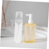 Outanaya 2pcs Clear Plastic Foaming Pump Bottle Refillable Empty Soap