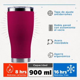 OKKO Termo Gorila Magenta, 900 ml, 30 oz